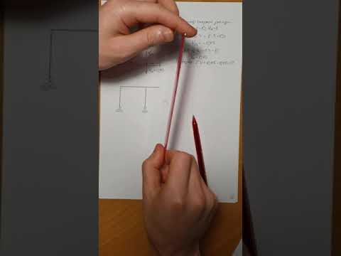 Видео: Простая рама. Построение единичной эпюры изгибающих моментов от единичного сосредоточенного усилия