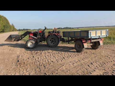 Видео: Самодельный трактор "ЗУБР" с погрузчиком. Обзор и тест драйв