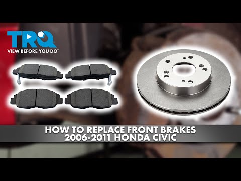 Видео: Как заменить передние тормоза на Honda Civic 2006-2011