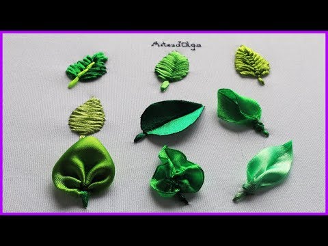 Видео: Вышивка для начинающих: 9 листов с вышивкой лентами