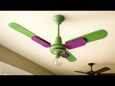 Видео: Лучший и уникальный дизайн шатающегося потолочного вентилятора очень красив на вид.