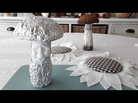 Видео: 🏵 DIY - гриб ДЕДУШКА - БОРОВИЧЕК  и  ПОДСОЛНУХ - 1я  часть