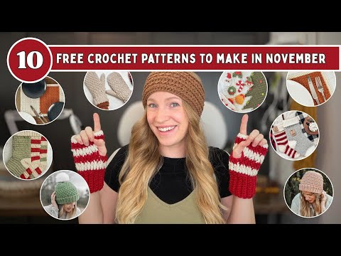 Видео: 10 схем вязания крючком для ноября — бесплатные схемы вязания крючком для зимы и Рождества