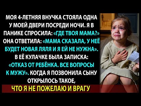Видео: «Забери ребёнка, она мне мешает». Записка от невестки сломала всё, во что я верила 62 года