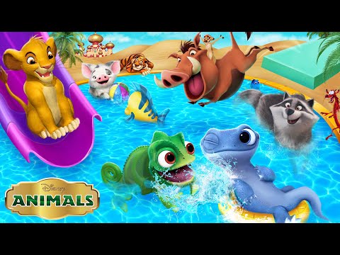 Видео: Все животные Диснея устраивают вечеринку у бассейна! Пока принцессы Диснея уехали! | Alice Edit!
