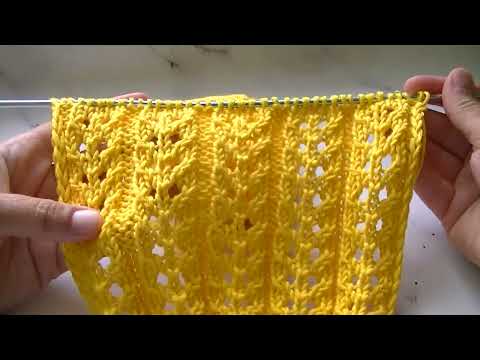 Видео: КРАСИВЫЙ УЗОР "АЖУРНЫЕ ДОРОЖКИ" СПИЦАМИ.