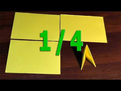 Видео: Как сделать модуль 1/4-ая для модульного оригами для начинающих