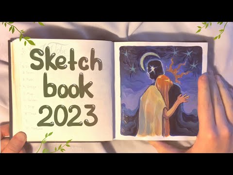 Видео: Обзор на СКЕТЧБУК за 2023 год 🌿✨