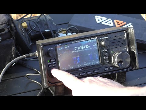 Видео: ICOM 705 в деле. Слушаем эфир.