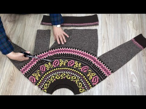 Видео: [DIY] Превратите старые свитера в роскошь.  | Взгляни. Я не пожалею об этом.