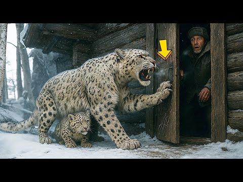 Видео: СНЕЖНЫЙ БАРС ВОРВАЛСЯ В ХИЖИНУ ОХОТНИКА... НО НЕ ЧТОБЫ НАПАСТЬ, А ЧТОБЫ УВЕСТИ ЕГО ЗА СОБОЙ!
