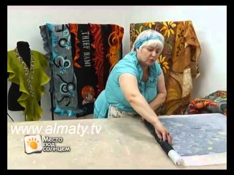 Видео: Шелковый шарф из войлока