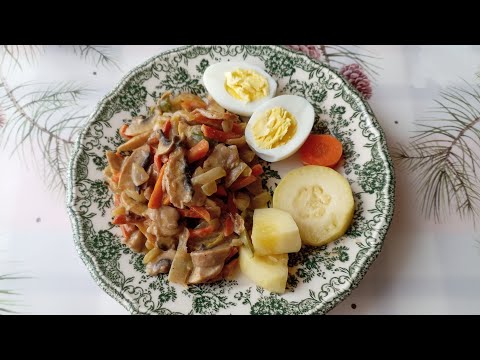 Видео: Готовлю грибы/Очень вкусный завтрак и обед/😍☕🍲