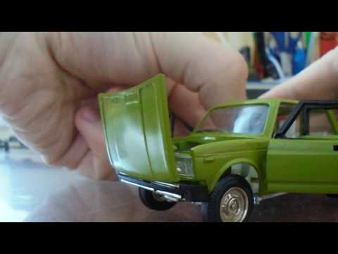 Видео: ВАЗ 2105 ЖИГУЛИ СССР 1987 год 1/43 РЕДКИЙ САЛАТОВЫЙ ЦВЕТ!