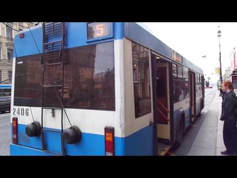 Видео: Троллейбус Санкт-Петербурга 31: БКМ-321 б.2406 по №5 (19.09.13)