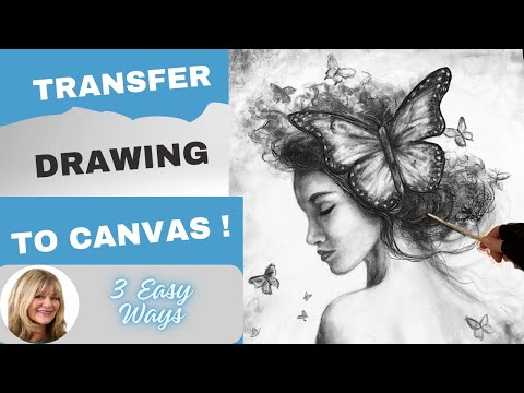 Видео: Рисовать на холсте стало проще | 3 техники переноса