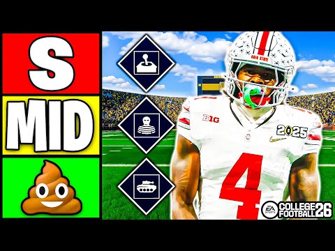 Видео: Рейтинг всех способностей в студенческом футболе 26!