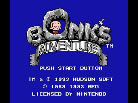 Видео: Полное прохождение Приключения Бонка (Bonk's Adventure) nes