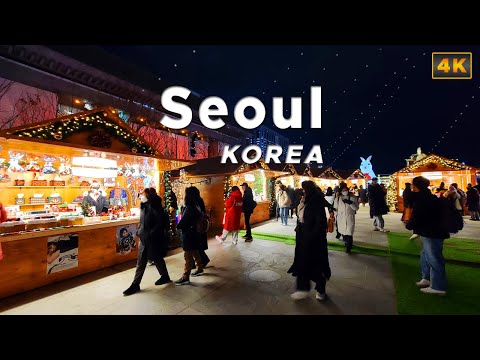 Видео: 4K Прогулка по Сеулу, Корея - Световое шоу на площади Кванхвамун Seoul Light Gwanghwa Festival