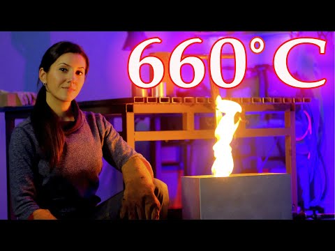 Видео: Сделала печь для плавки алюминия и эжекционную горелку. A furnace for melting metals.