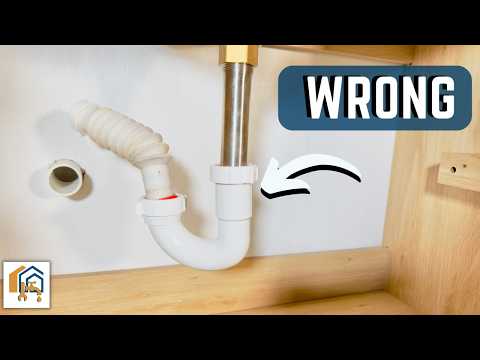 Видео: Подключение сливной линии, которая не совпадает с линией — для начинающих