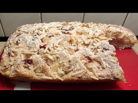 Видео: Pfirsichkuche einfach und lecker/ Невероятно простой и вкусный/Персиковый пирог