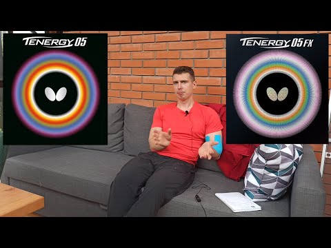 Видео: Отзыв и рассуждения про накладки для настольного тенниса butterfly tenergy 05 и tenergy 05fx