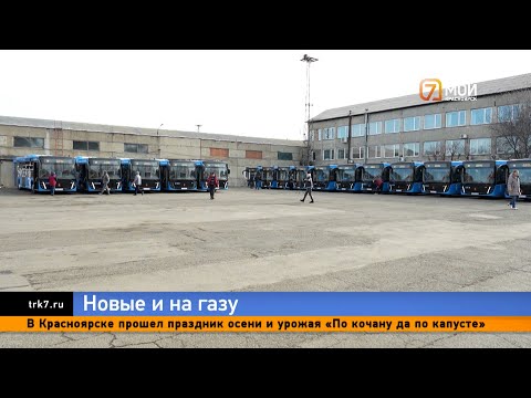 Видео: В Красноярске запустят новые газомоторные автобусы с кондиционерами и USB зарядками