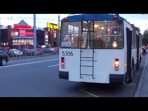 Видео: Троллейбус Санкт-Петербурга 8-265: ВЗТМ-5284 б.5316 по №6 (06.07.18)