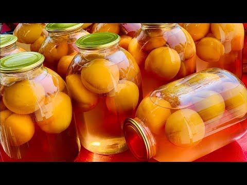 Видео: 📹 КОМПОТ из ПЕРСИКОВ  на зиму. ШАФТОЛИ  компоти учун ишончли усул