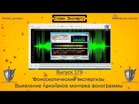 Видео: 🔴 Слово эксперту 179. Выявление признаков монтажа фонограммы