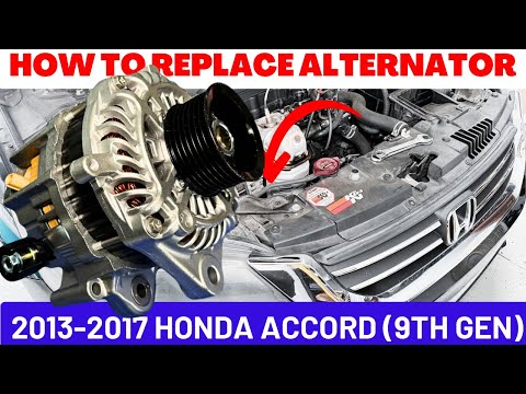 Видео: Как заменить генератор на Honda Accord K24W1 9-го поколения 2013-2017 годов