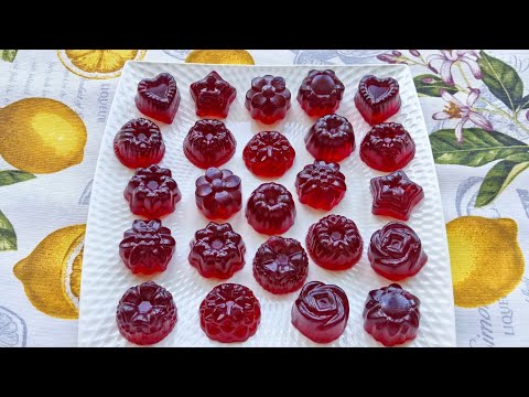 Видео: КОНФЕТЫ - ЖЕЛЕ ИЗ 0,5 л СОКА 🍒🍒🍒