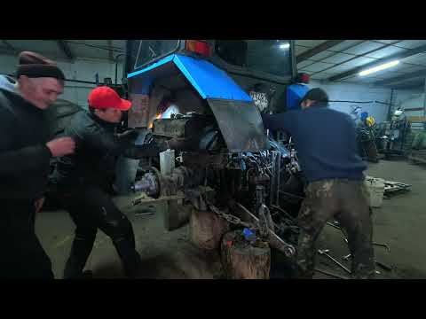 Видео: мтз 1221 ремонт, збирали всім селом, а чи заведеться після того???