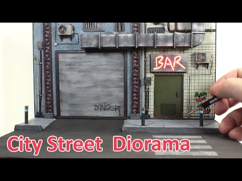 Видео: Как сделать ультрареалистичную диораму городской улицы - (эффект реального света) - DIY -