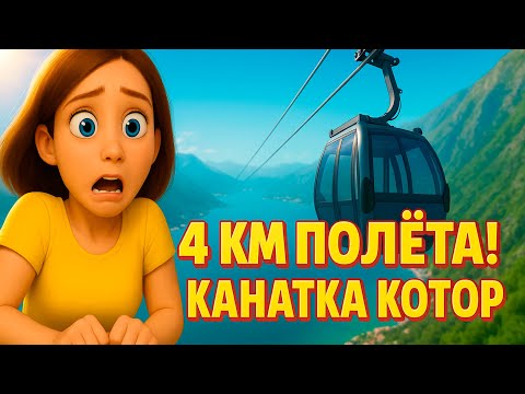 Видео: 4 КМ ПОЛЁТА над Адриатикой за 11 минут! Канатка Котор–Ловчен 2025 │Kotor Cable Car Montenegro