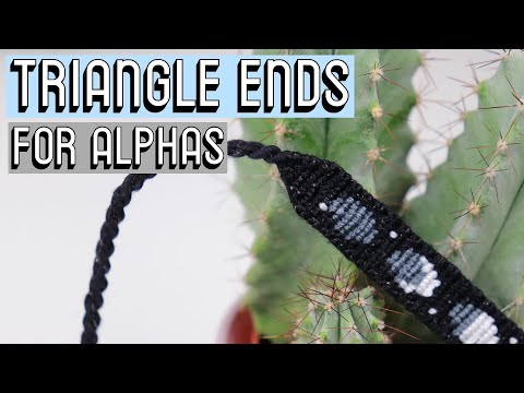Видео: Треугольные концы для альфа [CC] || Браслеты дружбы