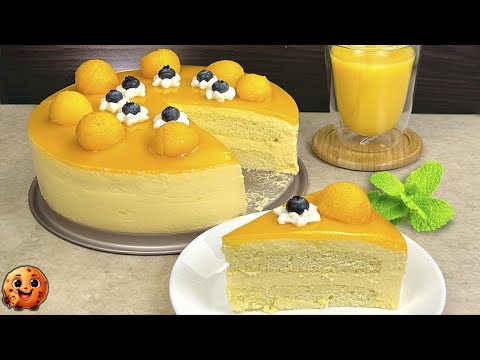 Видео: Муссовый торт с манго и крем-сыром! Восхитительный десерт, который тает во рту!
