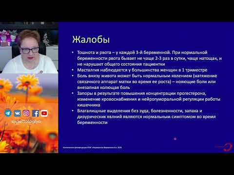 Видео: Ведение беременности: первый триместр l Пустотина О.А.