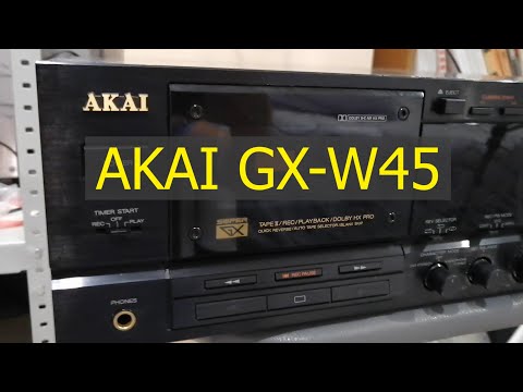 Видео: AKAI GX-W45 кассетная дека, распаковка посылки