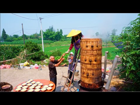 Видео: Крупнейший страновой банкет | Приготовление пищи для всей деревни