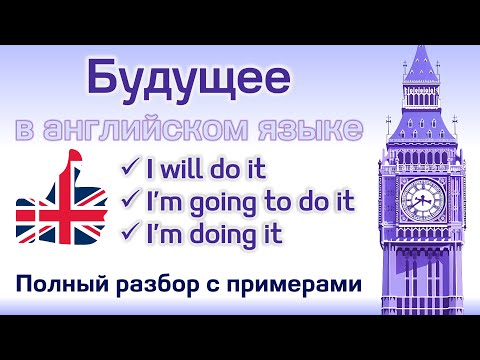 Видео: Future Simple Tense: I will do vs. I’m going to do vs. I’m doing. В чем разница?