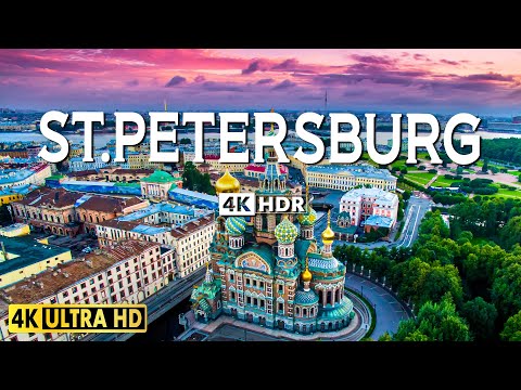 Видео: Санкт-Петербург 4K-видео Ultra HD с вдохновляющей музыкой — 60 кадров в секунду — фильм о природе 4K