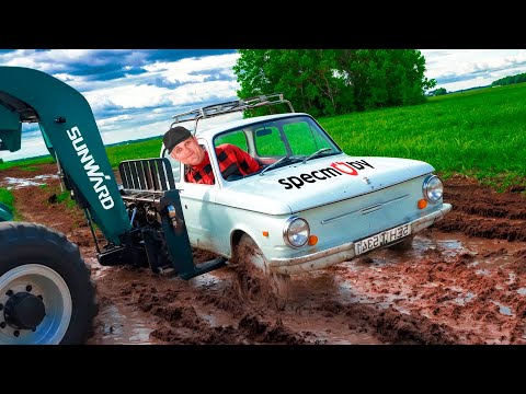 Видео: Петрович на Запорожце застрял! Sunward выручает! | Бекстейдж съемок Рилса"