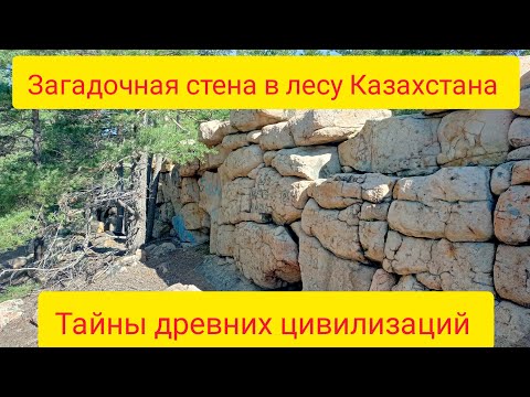 Видео: ЗАГАДОЧНАЯ СТЕНА В ЛЕСУ В КАЗАХСТАНЕ.