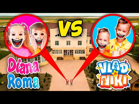 Видео: мой дрон снял Влад и Ники VS Диана и Рома в Реальной Жизни!