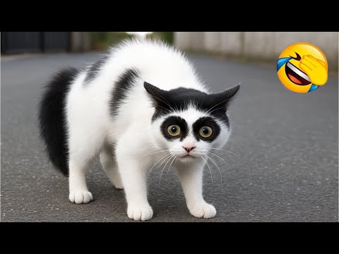 Видео: Смешные видео с ЖИВОТНЫМИ 😂 | Самые смешные кошки и собаки 2025 года 🐶😼