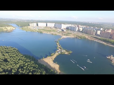 Видео: Люберецкие карьеры, пролёт дроном