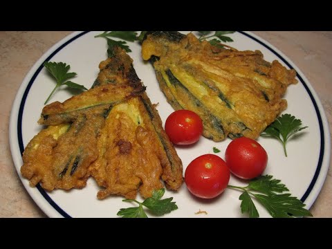 Видео: Zucchine fritte. Хрупкави панирани тиквички🥰😋,лесни за приготвяне ,много вкусни и красиви.