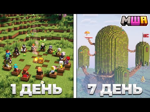 Видео: ПЕРВАЯ НЕДЕЛЯ Новичка на Сервере Ютуберов! | Майншилд Академия 4